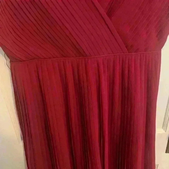ModCloth Geode Red Pleated Dress, Womens Size XL - Picture 6 of 15